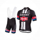 2016 Ropa Ciclismo Giant Alpecin Negro Rojo Mangas Corta y Culotte Corto