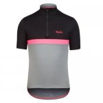 2016 Ropa Ciclismo Rapha Negro Rojo Manica Corta