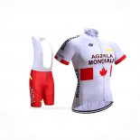 2017 Ropa Ciclismo Ag2rla Mondiale Blanco Mangas Corta y Culotte Corto