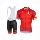 2017 Ropa Ciclismo Castelli Maratona Rojo Mangas Corta y Culotte Corto