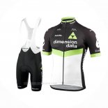 2017 Ropa Ciclismo Dimension Data Verde Negro Mangas Corta y Culotte Corto