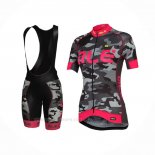 2017 Ropa Ciclismo Mujer ALE Camo Rosa Mangas Corta y Culotte Corto