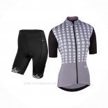 2017 Ropa Ciclismo Mujer Nalini Optical Negro Gris Mangas Corta y Culotte Corto