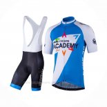 2018 Ropa Ciclismo Israel Cycling Academy Blanco Azul Mangas Corta Y Culotte Corto