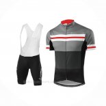 2018 Ropa Ciclismo Loffler Negro Gris Mangas Corta y Culotte Corto