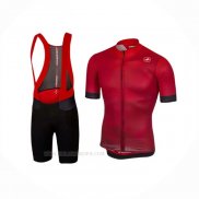 2020 Ropa Ciclismo Castelli Rojo Mangas Corta y Culotte Corto