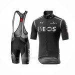 2020 Ropa Ciclismo Ineos Negro Gris Mangas Corta y Culotte Corto
