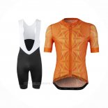 2020 Ropa Ciclismo Lecol Naranja Mangas Corta y Culotte Corto