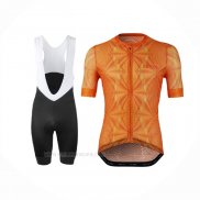 2020 Ropa Ciclismo Lecol Naranja Mangas Corta y Culotte Corto