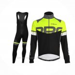 2020 Ropa Ciclismo Nalini Negro Gris Amarillo Mangas Largas Y Culotte Lunga