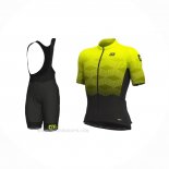 2021 Ropa Ciclismo ALE Amarillo Mangas Corta y Culotte Corto