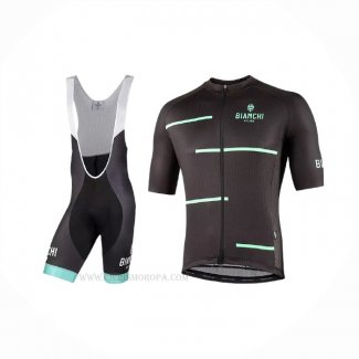 2021 Ropa Ciclismo Bianchi Negro Mangas Corta y Culotte Corto(2)