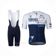 2021 Ropa Ciclismo Israel Cycling Academy Azul Blanco Mangas Corta Y Culotte Corto