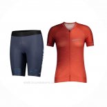 2021 Ropa Ciclismo Mujer Nalini Naranja Mangas Corta y Culotte Corto