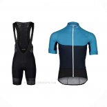2021 Ropa Ciclismo POC Azul Mangas Corta y Culotte Corto