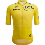 2023 Ropa Ciclismo Tour de France AMarillo Mangas Cortas