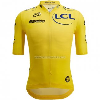 2023 Ropa Ciclismo Tour de France AMarillo Mangas Cortas