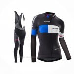 2016 Ropa Ciclismo Mujer Orbea Azul Negro Mangas Largas y Culotte Lunga