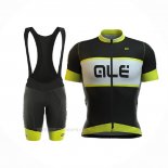 2017 Ropa Ciclismo ALE R-ev1 Master Amarillo Mangas Corta y Culotte Corto