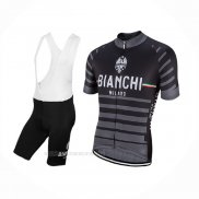 2017 Ropa Ciclismo Bianchi Milano Albatros Gris Mangas Corta y Culotte Corto