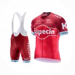 2017 Ropa Ciclismo Katusha Alpecin Rojo Mangas Corta y Culotte Corto