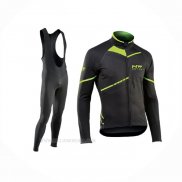 2017 Ropa Ciclismo Northwave Ml Negro Verde Mangas Largas y Culotte Lunga