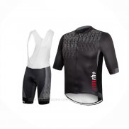 2017 Ropa Ciclismo RH+ Gris Negro Mangas Corta y Culotte Corto
