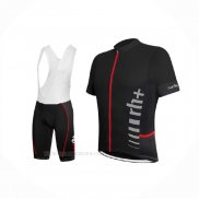 2017 Ropa Ciclismo RH+ Negro Mangas Corta y Culotte Corto