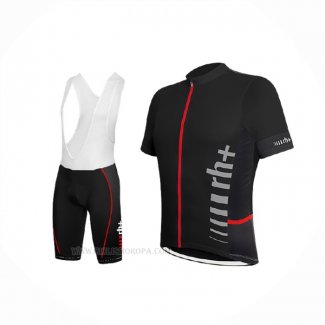 2017 Ropa Ciclismo RH+ Negro Mangas Corta y Culotte Corto