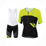 2017 Ropa Ciclismo Sportful Amarillo Negro Mangas Corta y Culotte Corto