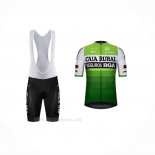 2020 Ropa Ciclismo Caja Rural Blanco Verde Mangas Corta y Culotte Corto