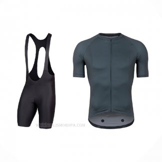 2021 Ropa Ciclismo Pearl Izumi Gris Negro Mangas Corta y Culotte Corto