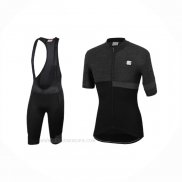 2021 Ropa Ciclismo Sportful Negro Mangas Corta y Culotte Corto
