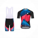 2021 Ropa Ciclismo Steep Rojo Azul Mangas Corta y Culotte Corto(2)