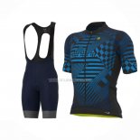 2022 Ropa Ciclismo ALE Azul Negro Mangas Cortas y Culotte ioui016