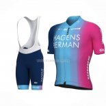 2022 Ropa Ciclismo ALE Azul Rosa Mangas Cortas y Culotte ioui017