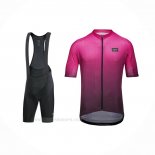 2022 Ropa Ciclismo Gore Violeta Negro Mangas Corta y Culotte Corto