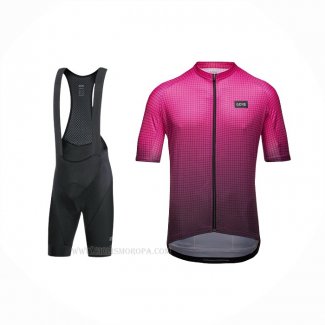 2022 Ropa Ciclismo Gore Violeta Negro Mangas Corta y Culotte Corto