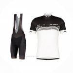 2022 Ropa Ciclismo Scott Blanco Mangas Corta Y Culotte Corto