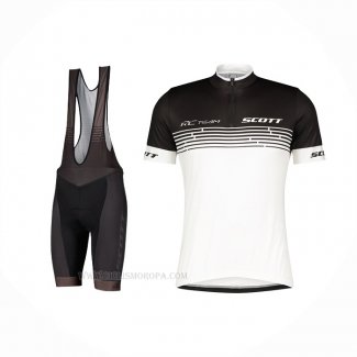 2022 Ropa Ciclismo Scott Blanco Mangas Corta Y Culotte Corto