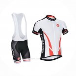 2014 Ropa Ciclismo Castelli Blanco Mangas Corta y Culotte Corto