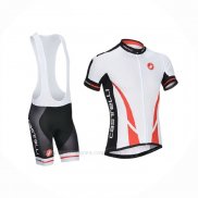 2014 Ropa Ciclismo Castelli Blanco Mangas Corta y Culotte Corto