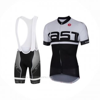 2016 Ropa Ciclismo Castelli Blanco Negro Mangas Corta y Culotte Corto(1)
