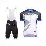 2016 Ropa Ciclismo Castelli Cervelo Blanco Azul Mangas Corta y Culotte Corto