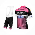 2016 Ropa Ciclismo Etixx Quick Step Rosa Negro Mangas Corta y Culotte Corto