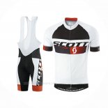 2016 Ropa Ciclismo Scott Blanco Negro Mangas Corta Y Culotte Corto(1)