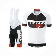 2016 Ropa Ciclismo Scott Blanco Negro Mangas Corta Y Culotte Corto(1)