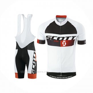 2016 Ropa Ciclismo Scott Blanco Negro Mangas Corta Y Culotte Corto(1)