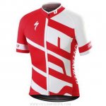 2016 Ropa Ciclismo Specialized Blanco Rojo Manica Corta
