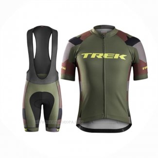 2016 Ropa Ciclismo Trek Bontrager Vede Militare Mangas Corta y Culotte Corto